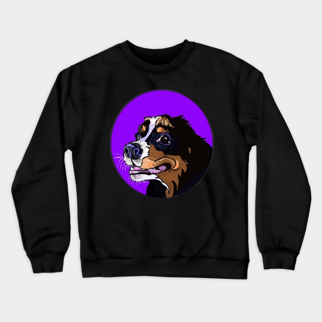 BERNER BUTTERBALL CARTOON PUPPY Crewneck Sweatshirt by MarniD9